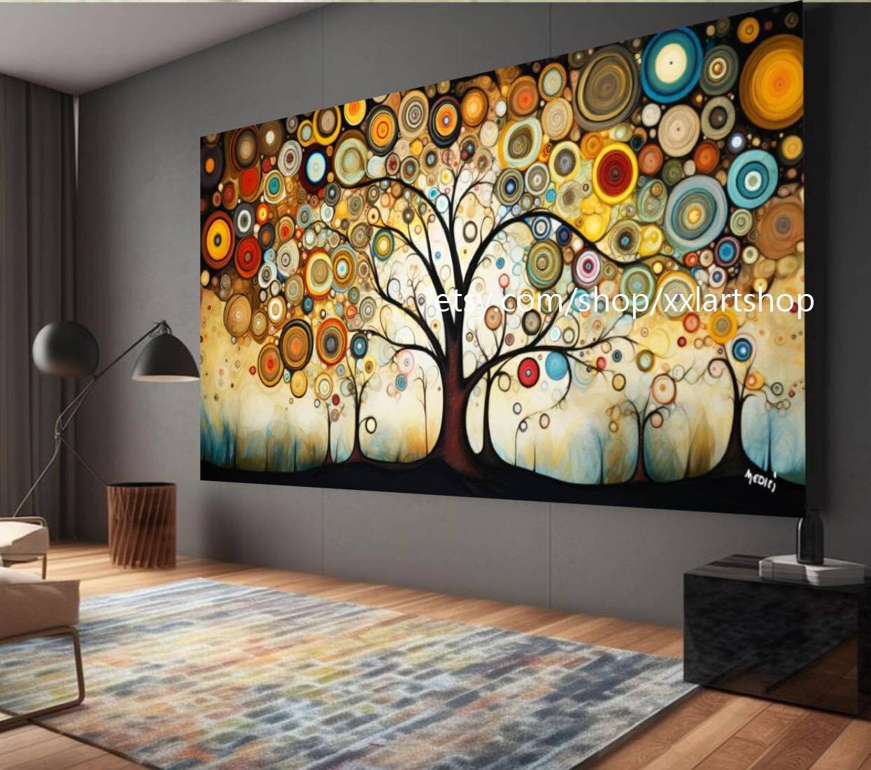 Lebensbaum von Vera Medici – Wandbild auf Leinwand, modernes Bild für Wohnzimmer und Büro, auf Keilrahmen gespannt oder gerollt #tr543