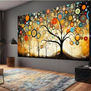 Lebensbaum von Vera Medici – Wandbild auf Leinwand, modernes Bild für Wohnzimmer und Büro, auf Keilrahmen gespannt oder gerollt #tr546