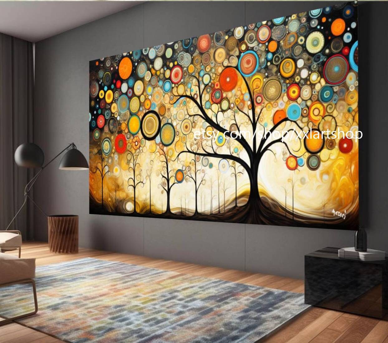 Lebensbaum von Vera Medici – Wandbild auf Leinwand, modernes Bild für Wohnzimmer und Büro, auf Keilrahmen gespannt oder gerollt #tr546