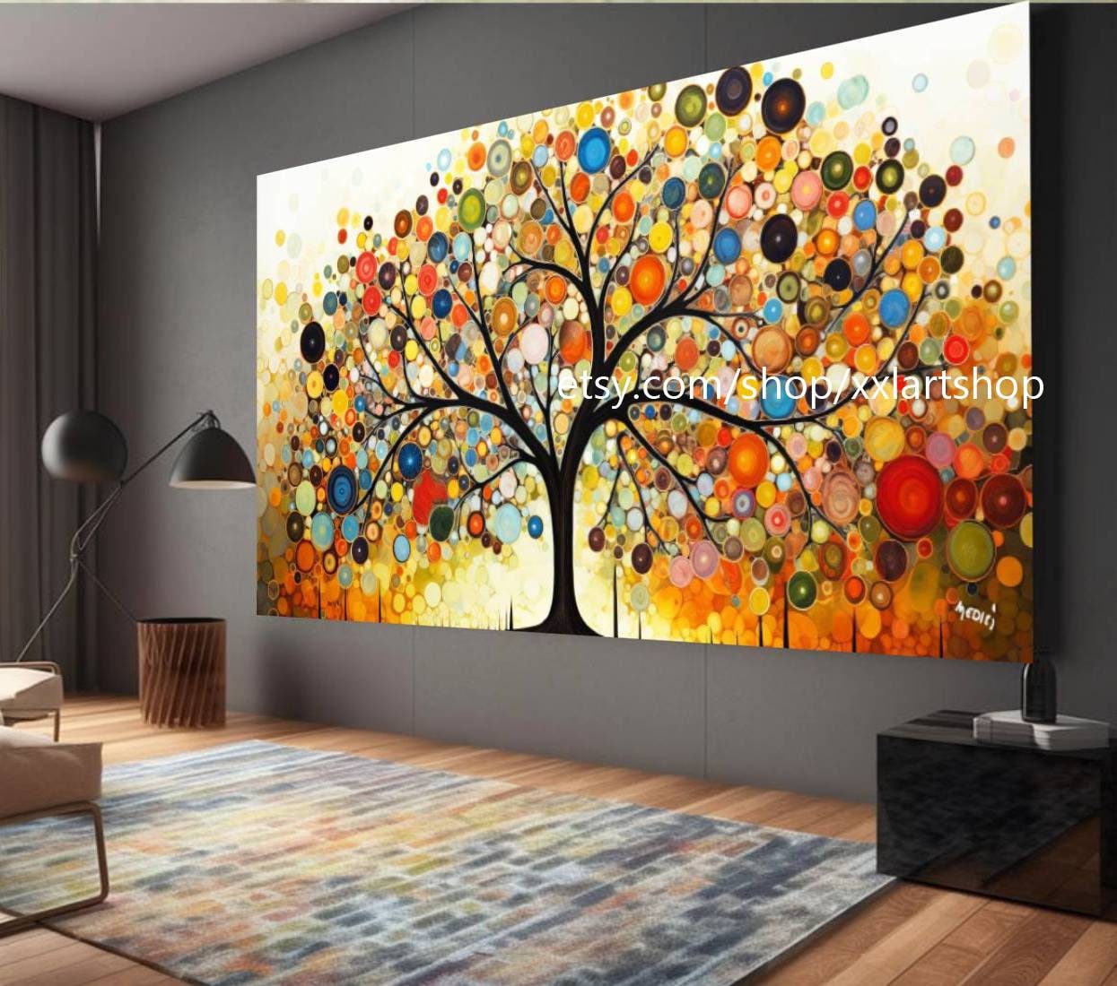 Lebensbaum von Vera Medici – Wandbild auf Leinwand, modernes Bild für Wohnzimmer und Büro, auf Keilrahmen gespannt oder gerollt #tr553