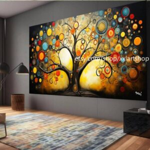 Lebensbaum von Vera Medici – Wandbild auf Leinwand, modernes Bild für Wohnzimmer und Büro, auf Keilrahmen gespannt oder gerollt #tr557