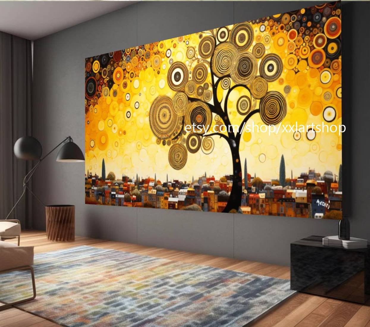 Lebensbaum von Vera Medici – Wandbild auf Leinwand, modernes Bild für Wohnzimmer und Büro, auf Keilrahmen gespannt oder gerollt #tr563