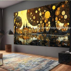 Lebensbaum von Vera Medici – Wandbild auf Leinwand, modernes Bild für Wohnzimmer und Büro, auf Keilrahmen gespannt oder gerollt #tr565