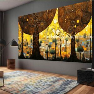 Lebensbaum von Vera Medici – Wandbild auf Leinwand, moderner Kunstdruck für Wohnzimmer und Büro, auf Keilrahmen gespannt oder gerollt #tr567