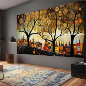 Lebensbaum von Vera Medici – Wandbild auf Leinwand, modernes Bild für Wohnzimmer und Büro, auf Keilrahmen gespannt oder gerollt #tr574
