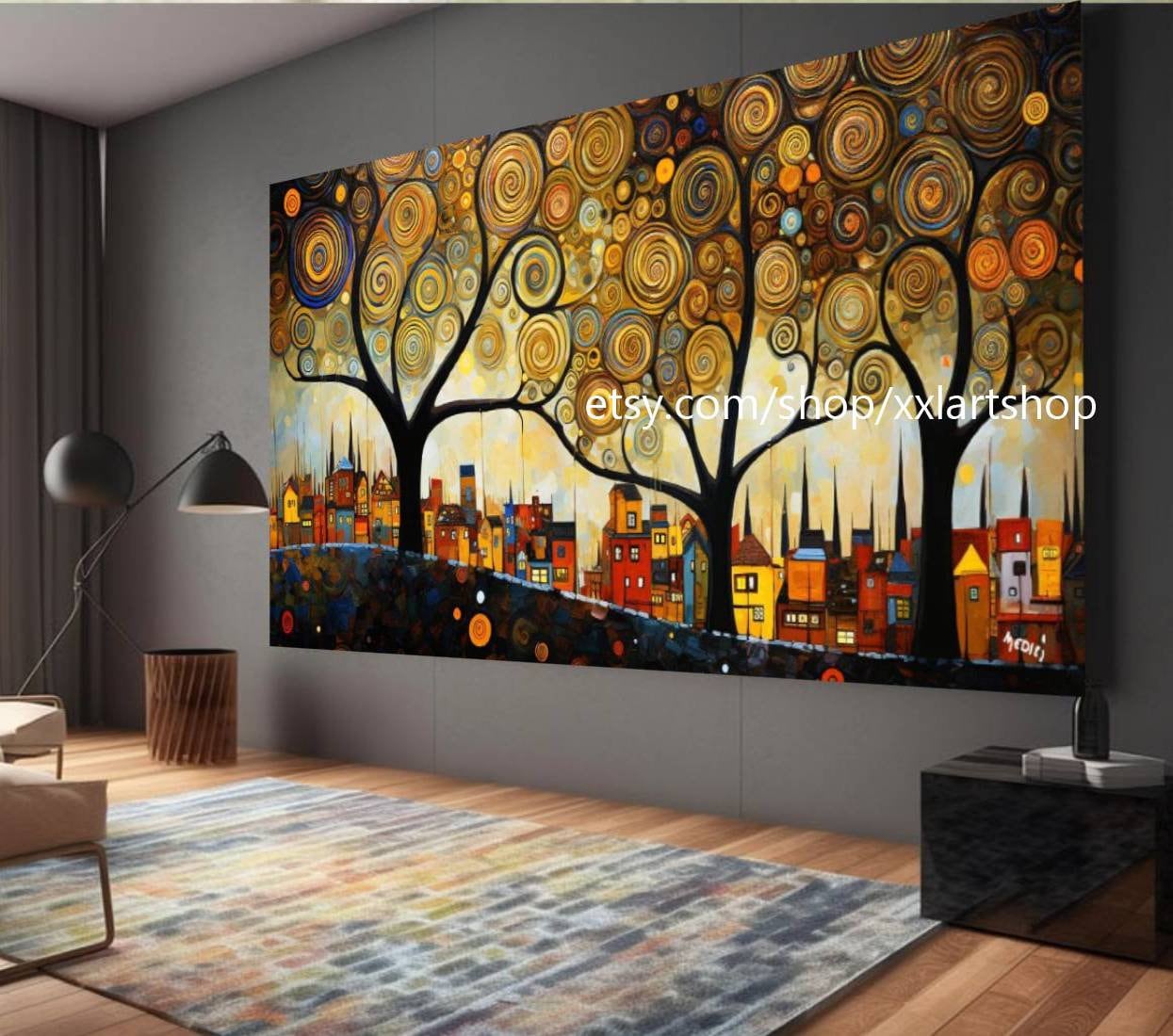 Lebensbaum von Vera Medici – Wandbild auf Leinwand, modernes Bild für Wohnzimmer und Büro, auf Keilrahmen gespannt oder gerollt #tr574