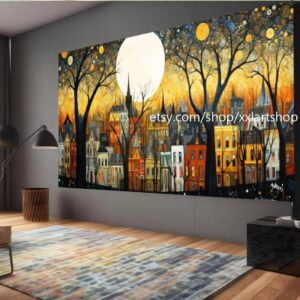 Lebensbaum von Vera Medici – Wandbild auf Leinwand, modernes Bild für Wohnzimmer und Büro, auf Keilrahmen gespannt oder gerollt #tr581fn