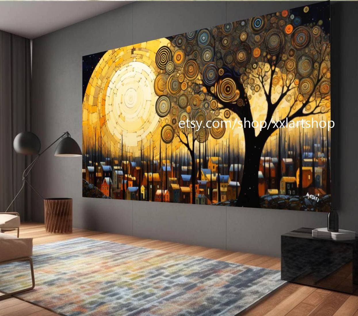 Lebensbaum von Vera Medici – Wandbild auf Leinwand, modernes Bild für Wohnzimmer und Büro, auf Keilrahmen gespannt oder gerollt #tr589