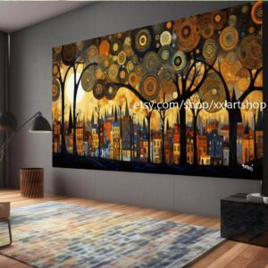 Lebensbaum von Vera Medici – Wandbild auf Leinwand, modernes Bild für Wohnzimmer und Büro, auf Keilrahmen gespannt oder gerollt #tr596