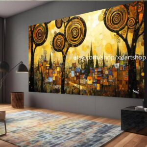 Lebensbaum von Vera Medici – Wandbild auf Leinwand, modernes Bild für Wohnzimmer und Büro, auf Keilrahmen gespannt oder gerollt #tr5101
