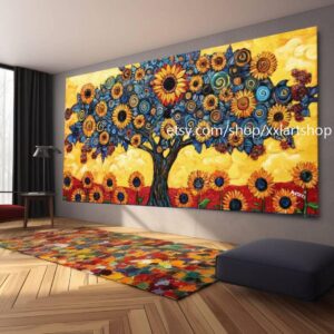 Kunst für Innenarchitekten, Firmenkunst für Büros, Kunst für die Wohndekoration, Landschaftsgemälde, Blumengemälde – Kunst direkt vom Künstler M335