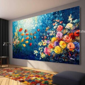 Vera Medici Wandbild auf Leinwand, großes Wandbild, modernes Bild für Wohnzimmer und Büro M4-144