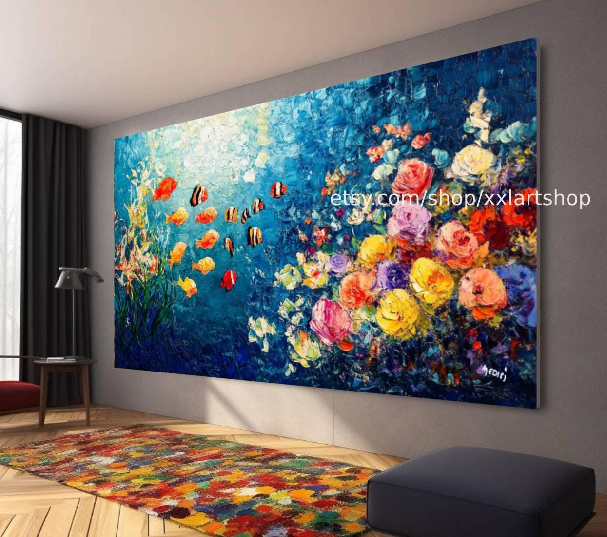 Vera Medici Wandbild auf Leinwand, großes Wandbild, modernes Bild für Wohnzimmer und Büro M4-144