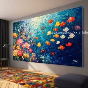 Vera Medici Wandbild auf Leinwand, großes Wandbild, modernes Bild für Wohnzimmer und Büro M4-145