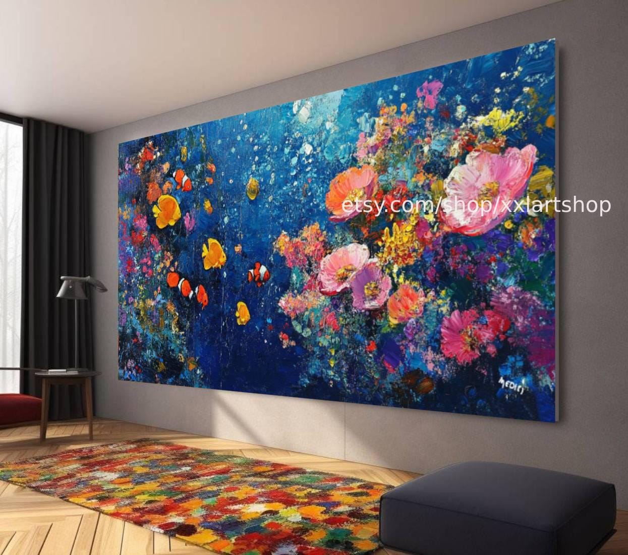 Vera Medici Wandbild auf Leinwand, großes Wandbild, modernes Bild für Wohnzimmer und Büro M4-150