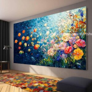 Vera Medici Wandbild auf Leinwand, großes Wandbild, modernes Bild für Wohnzimmer und Büro M4-151