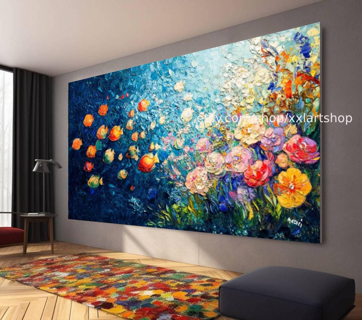 Vera Medici Wandbild auf Leinwand, großes Wandbild, modernes Bild für Wohnzimmer und Büro M4-151
