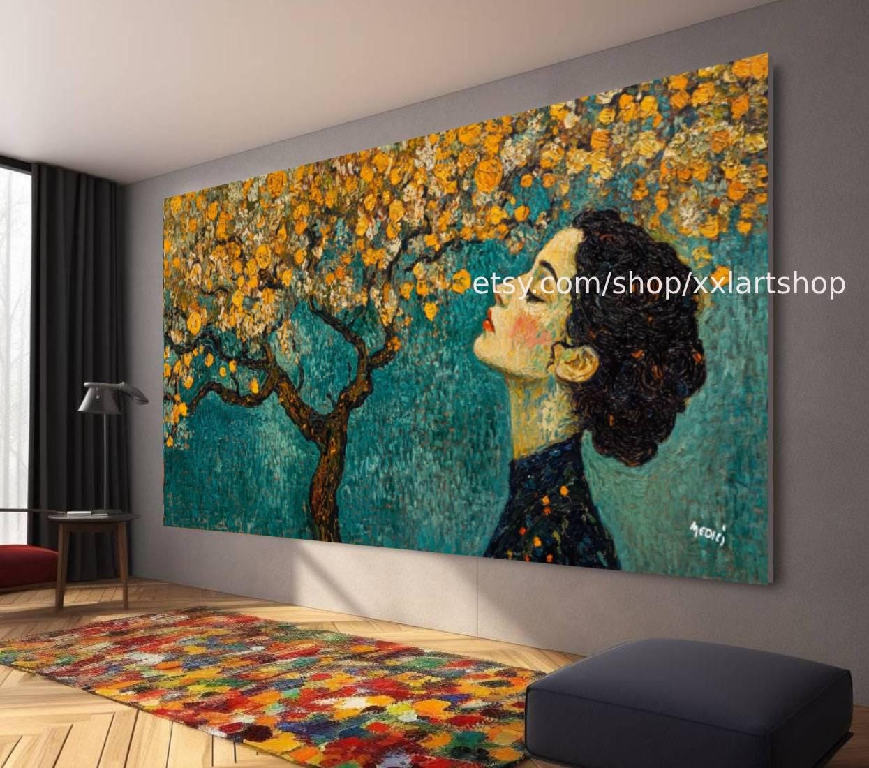 Lebensbaum von Vera Medici – Wandbild auf Leinwand, großes Wandbild, modernes Bild für Wohnzimmer und Büro, M4-140
