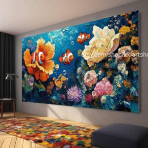 Vera Medici Wandbild auf Leinwand, großes Wandbild, modernes Bild für Wohnzimmer und Büro M4-142