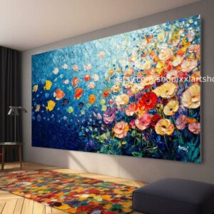 Vera Medici Wandbild auf Leinwand, großes Wandbild, modernes Bild für Wohnzimmer und Büro M4-143