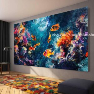 Vera Medici Wandbild auf Leinwand, großes Wandbild, modernes Bild für Wohnzimmer und Büro M4-146