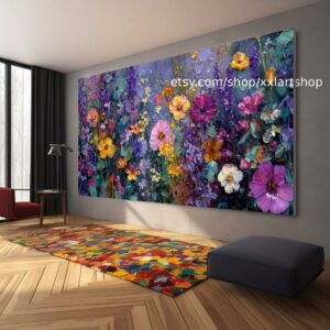 Vera Medici „Flüstern des Gartens“ Blumengemälde, farbenfrohe Blumenwandkunst, Vintage-Gartendekoration, strukturierte Blütenkunst, romantisch t111250