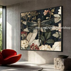XXLART Landschaftswandbild von Vera Medici, Acryl, handbemalt, auf Keilrahmen, gerollt oder gerahmt, di01