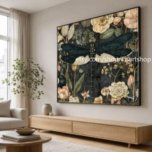 XXLART Landschaftswandbild von Vera Medici, Acryl, handbemalt, auf Keilrahmen, gerollt oder gerahmt, di02