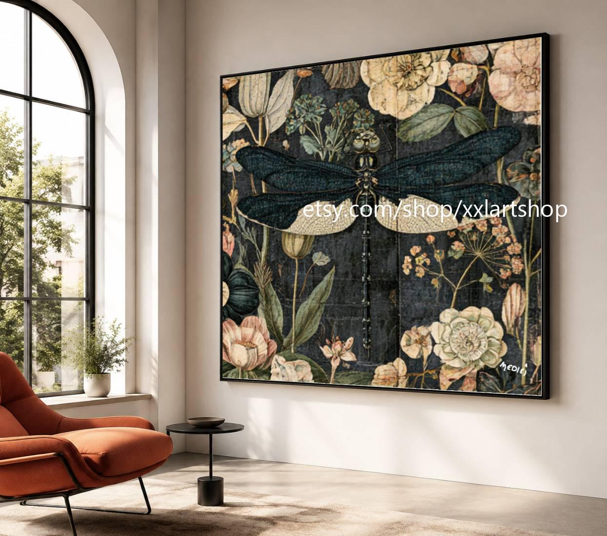 XXLART Landschaftswandbild von Vera Medici, Acryl, handbemalt, auf Keilrahmen, gerollt oder gerahmt, di02 – Bild 5