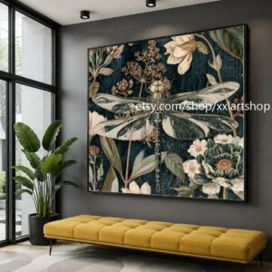 XXLART Landschaftswandbild von Vera Medici, Acryl, handbemalt, auf Keilrahmen, gerollt oder gerahmt, di03