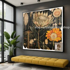 XXLART Landschaftswandbild von Vera Medici, Acryl, handbemalt, auf Keilrahmen, gerollt oder gerahmt, di12