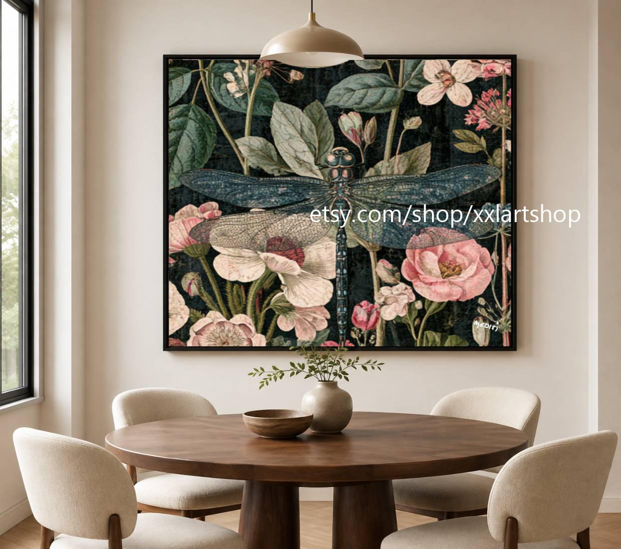 XXLART Landschaftswandbild von Vera Medici, Acryl, handbemalt, auf Keilrahmen, gerollt oder gerahmt, di06 – Bild 10