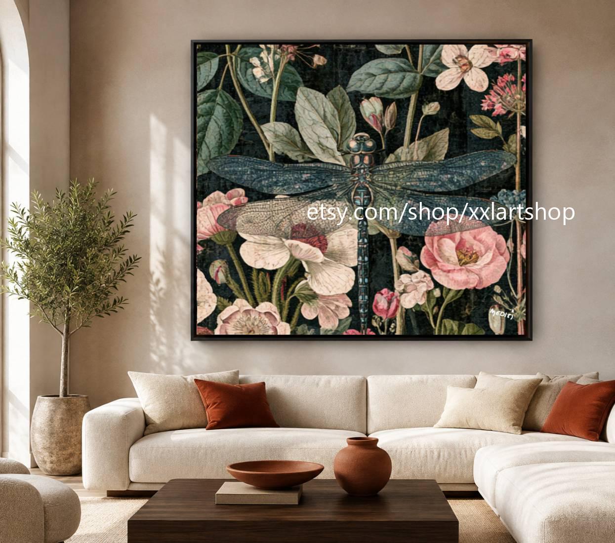 XXLART Landschaftswandbild von Vera Medici, Acryl, handbemalt, auf Keilrahmen, gerollt oder gerahmt, di06 – Bild 9