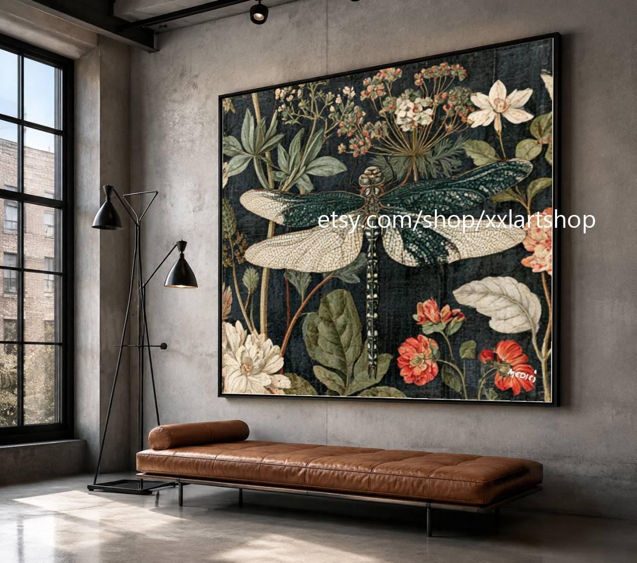 XXLART Landschaftswandbild von Vera Medici, Acryl, handbemalt, auf Keilrahmen, gerollt oder gerahmt, di09 – Bild 7