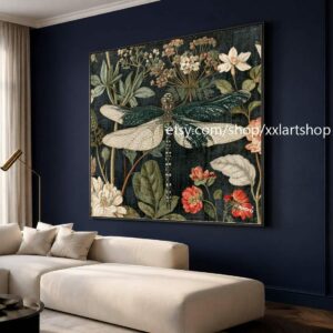 XXLART Landschaftswandbild von Vera Medici, Acryl, handbemalt, auf Keilrahmen, gerollt oder gerahmt, di09