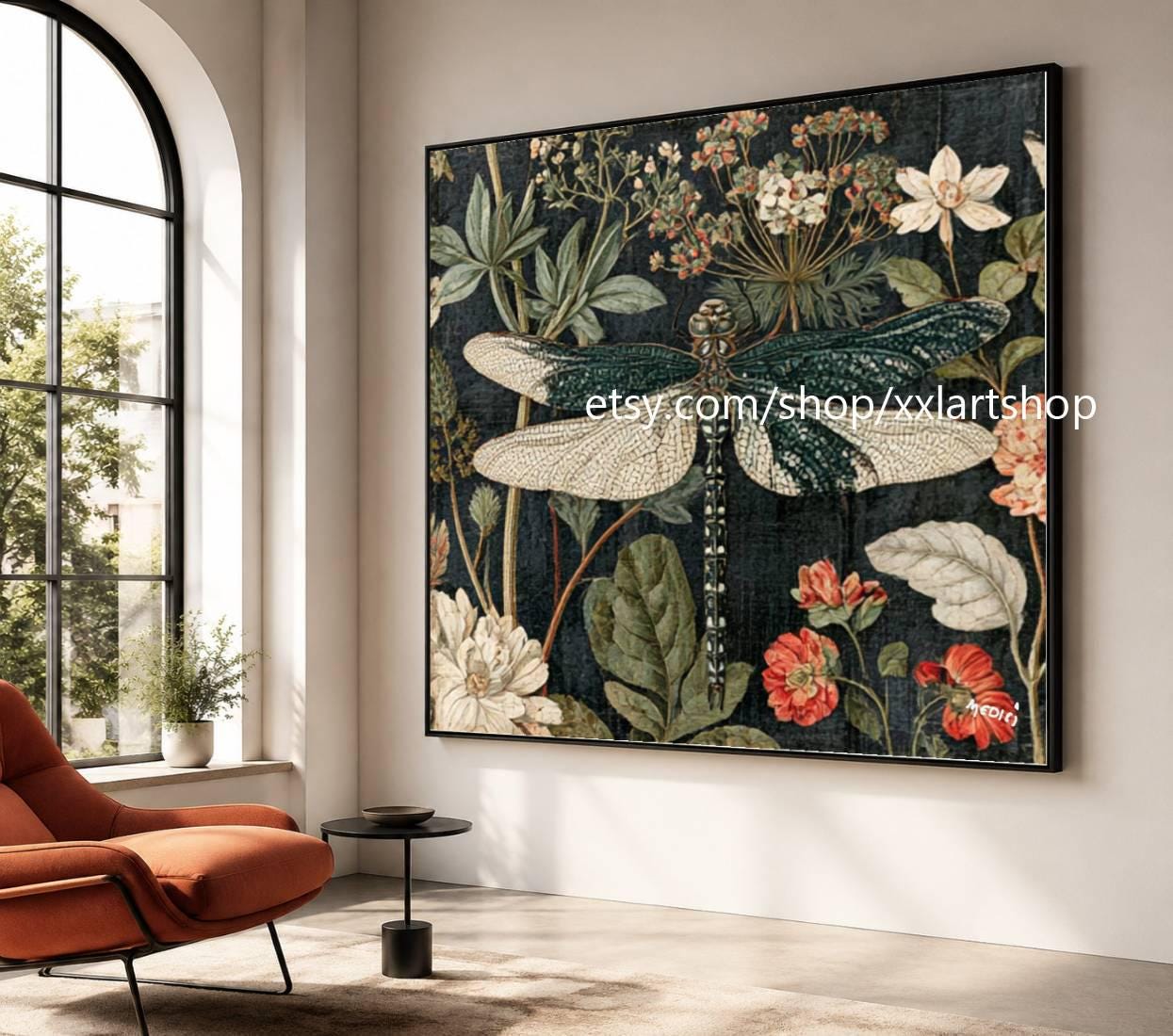 XXLART Landschaftswandbild von Vera Medici, Acryl, handbemalt, auf Keilrahmen, gerollt oder gerahmt, di09 – Bild 9