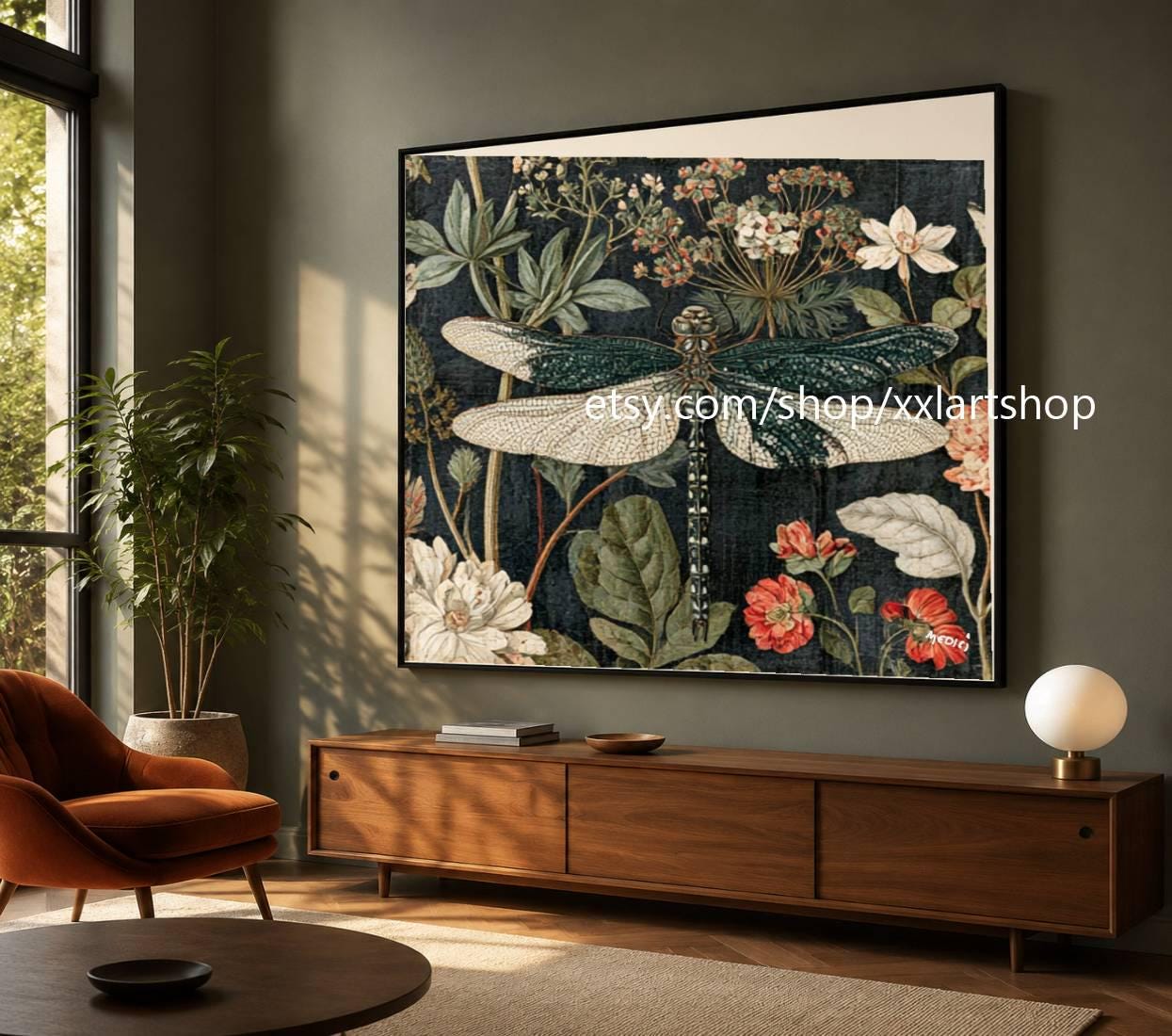 XXLART Landschaftswandbild von Vera Medici, Acryl, handbemalt, auf Keilrahmen, gerollt oder gerahmt, di09 – Bild 10