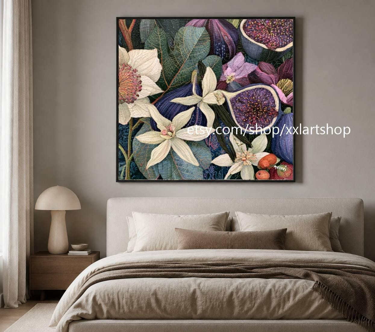 XXLART Landschaftswandbild von Vera Medici, Acryl, handbemalt, auf Keilrahmen, gerollt oder gerahmt, di28 – Bild 9