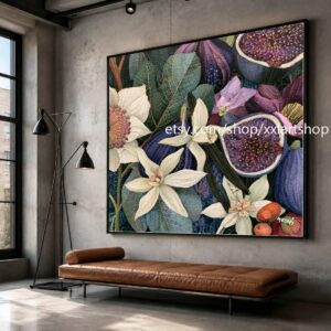 XXLART Landschaftswandbild von Vera Medici, Acryl, handbemalt, auf Keilrahmen, gerollt oder gerahmt, di28