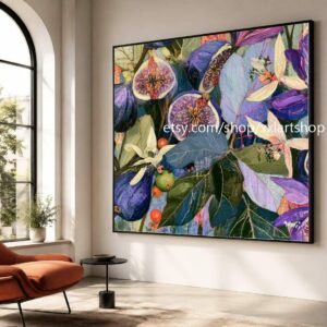 XXLART Landschaftswandbild von Vera Medici, Acryl, handbemalt, auf Keilrahmen, gerollt oder gerahmt, di30