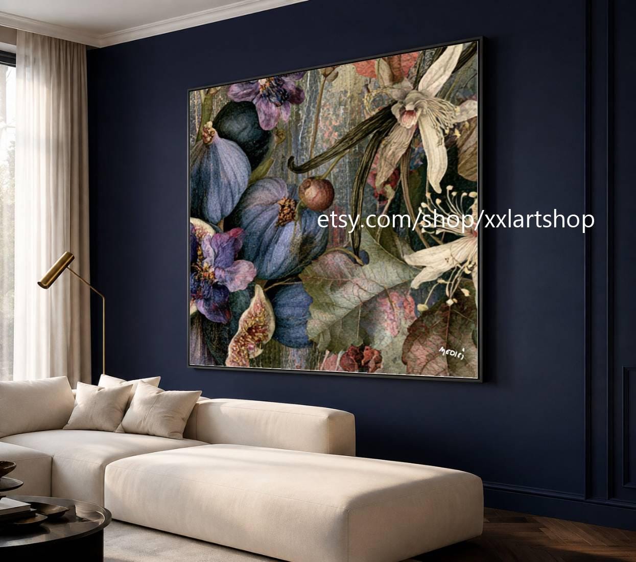 XXLART Landschaftswandbild von Vera Medici, Acryl, handbemalt, auf Keilrahmen, gerollt oder gerahmt, di31 – Bild 9