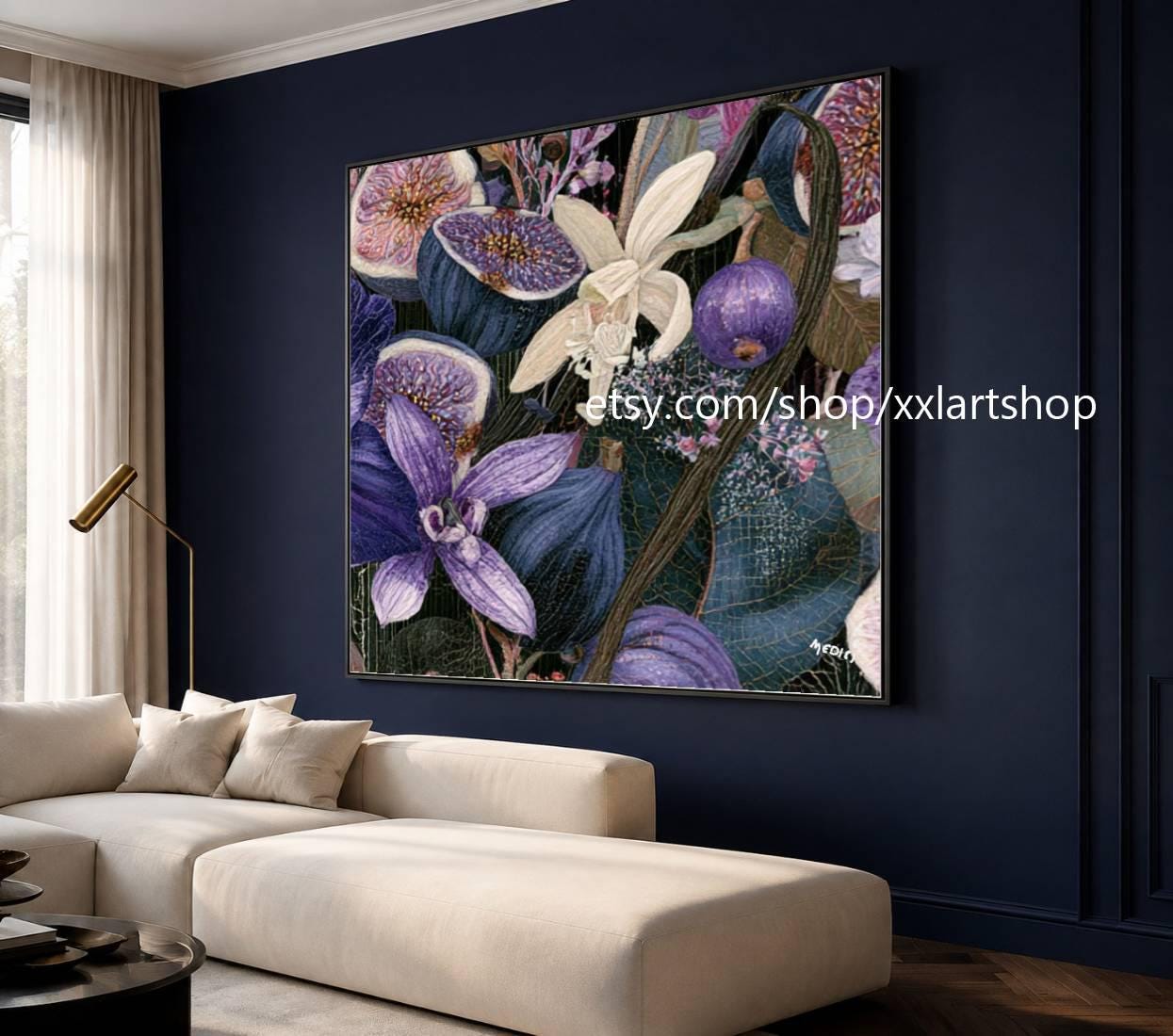 XXLART Landschaftswandbild von Vera Medici, Acryl, handbemalt, auf Keilrahmen, gerollt oder gerahmt, di32 – Bild 9