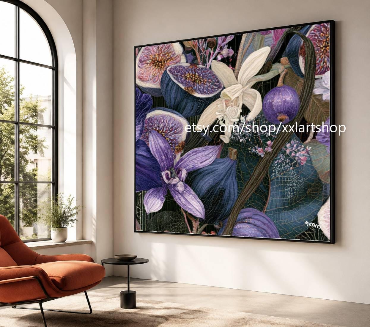 XXLART Landschaftswandbild von Vera Medici, Acryl, handbemalt, auf Keilrahmen, gerollt oder gerahmt, di32 – Bild 10