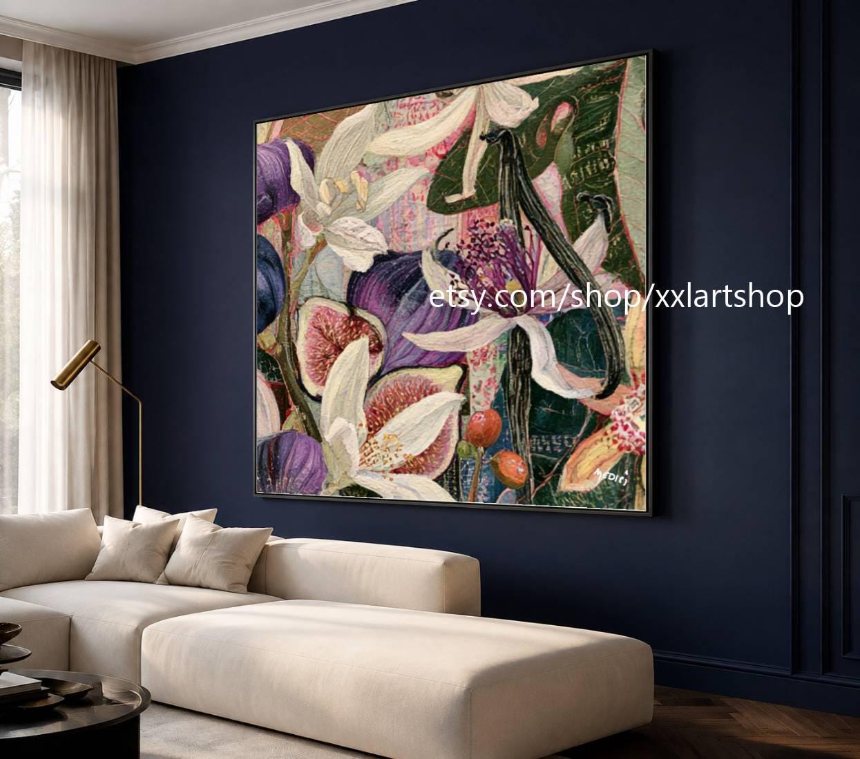 XXLART Landschaftswandbild von Vera Medici, Acryl, handbemalt, auf Keilrahmen, gerollt oder gerahmt, di36 – Bild 9