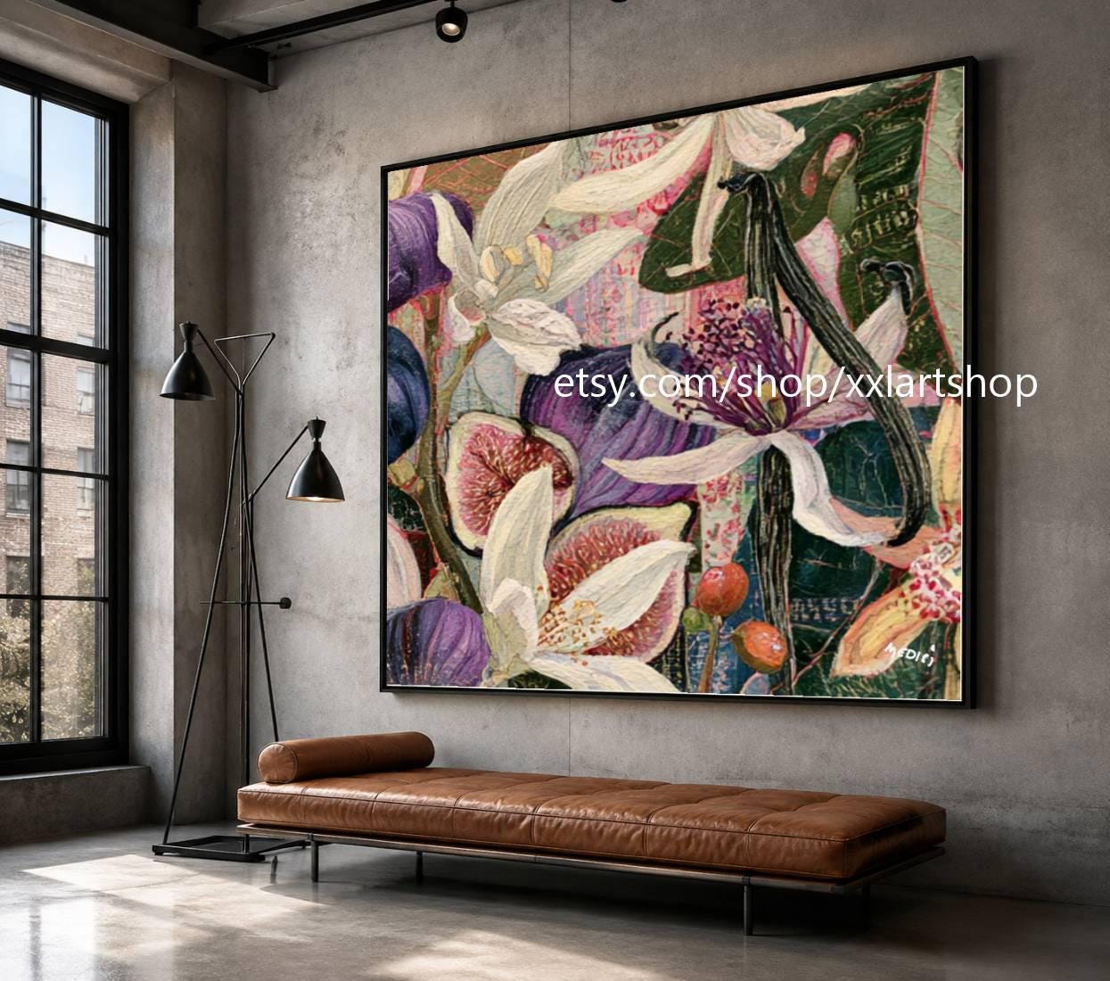 XXLART Landschaftswandbild von Vera Medici, Acryl, handbemalt, auf Keilrahmen, gerollt oder gerahmt, di36 – Bild 7