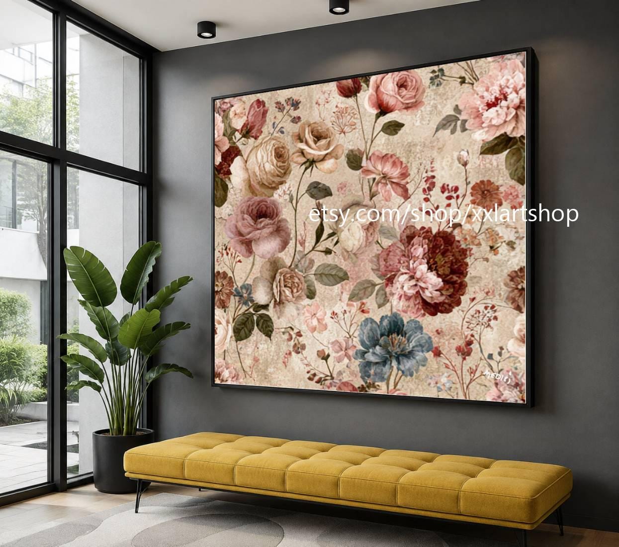 XXLART Landschaftswandbild von Vera Medici, Acryl, handbemalt, auf Keilrahmen, gerollt oder gerahmt, di37 – Bild 5