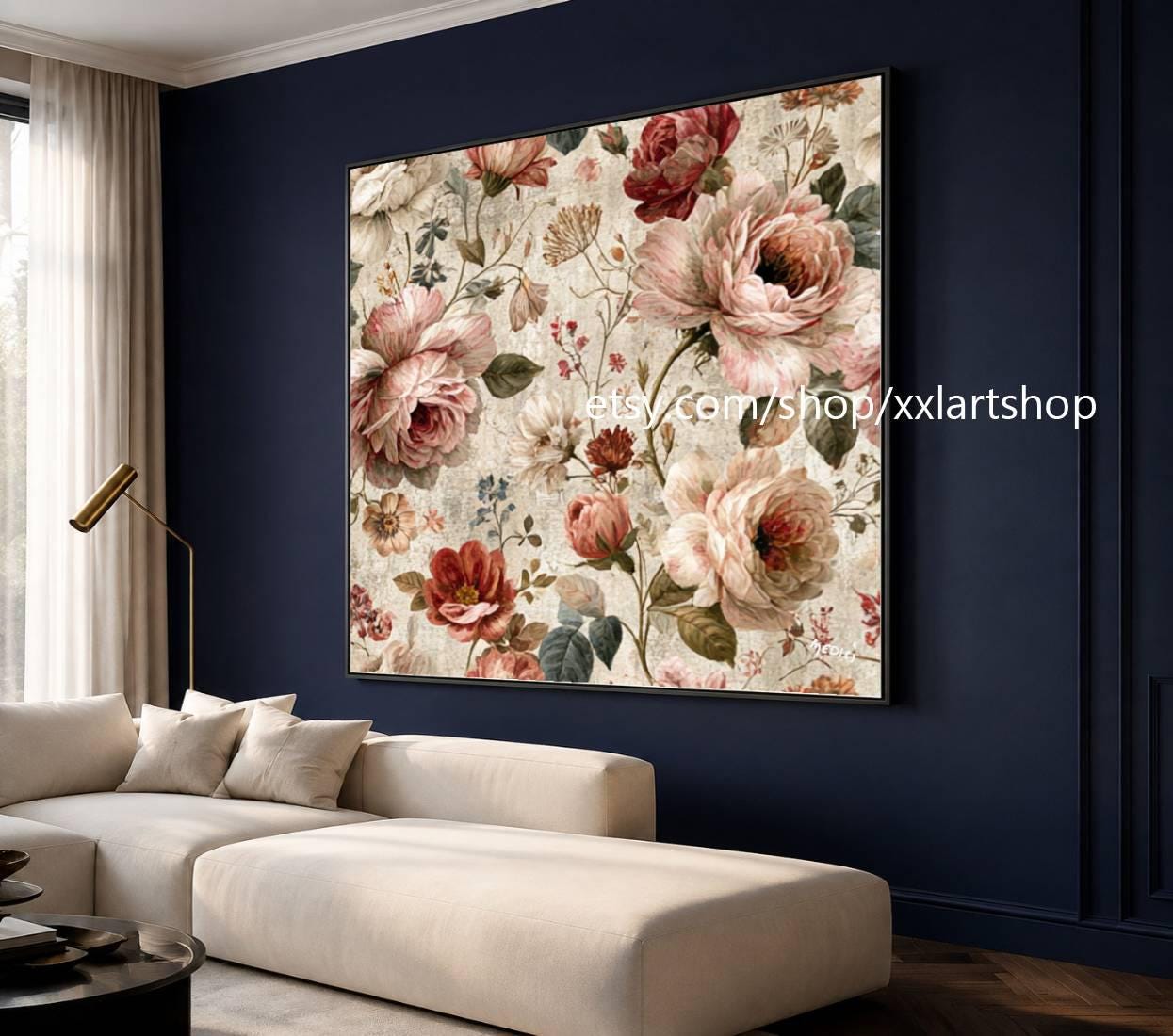 XXLART Landschaftswandbild von Vera Medici, Acryl, handbemalt, auf Keilrahmen, gerollt oder gerahmt, di38 – Bild 8