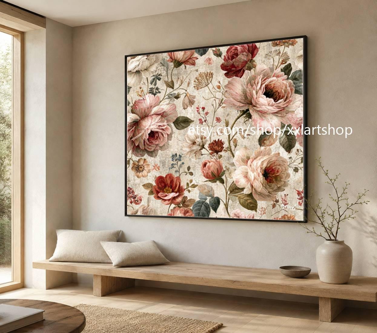 XXLART Landschaftswandbild von Vera Medici, Acryl, handbemalt, auf Keilrahmen, gerollt oder gerahmt, di38 – Bild 7