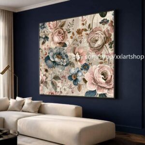 XXLART Landschaftswandbild von Vera Medici, Acryl, handbemalt, auf Keilrahmen, gerollt oder gerahmt, di39