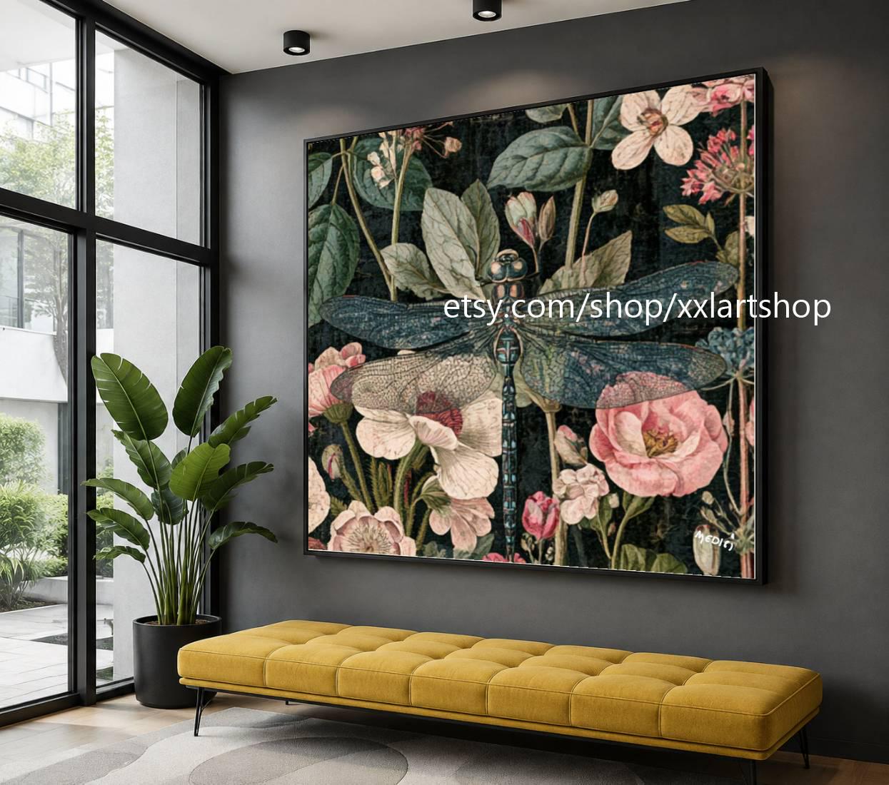XXLART Landschaftswandbild von Vera Medici, Acryl, handbemalt, auf Keilrahmen, gerollt oder gerahmt, di06 – Bild 7